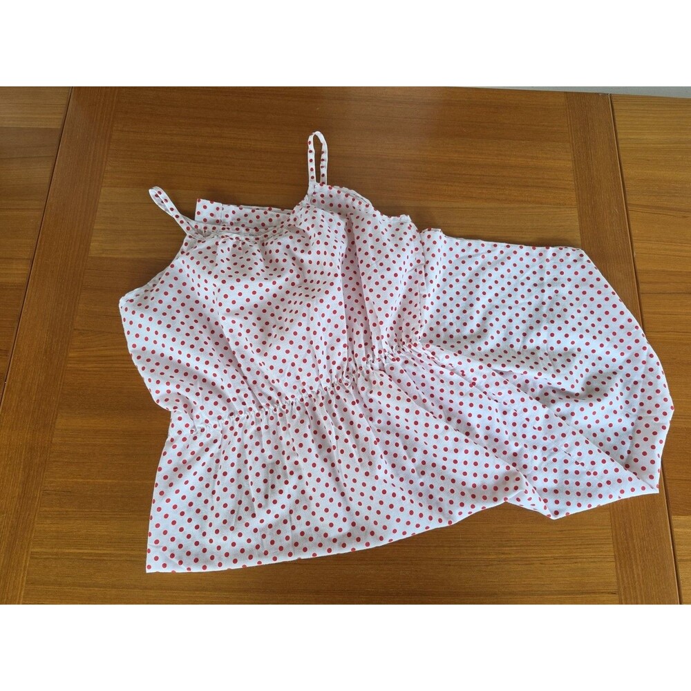 Handmade Women's Red Polka Dot Sundress